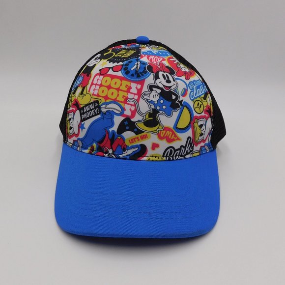 Disney Mickey Mouse Minnie Hat Cap Snapback Adjustable Mesh Goofy Donald Classic - Picture 1 of 4